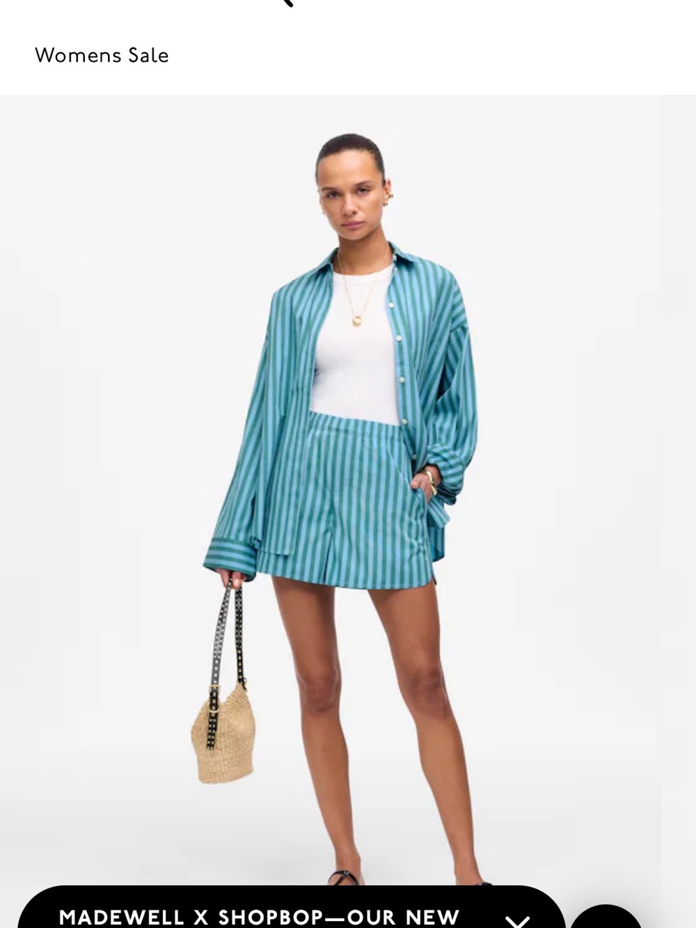 Madewell Striped Boxy Button-Up Shirt with Matching Shorts - Picture 12 of 16